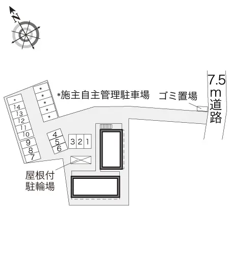 ★手数料０円★厚木市戸田　月極駐車場（LP）